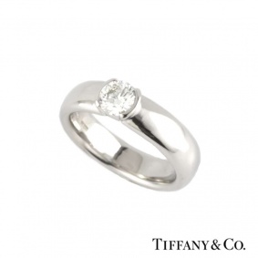 Tiffany & Co. Diamond Etoile Ring in Platinum 0.55ct G/VS1